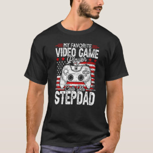Camiseta Mens Vintage My Favorite Video Game Player Calls M