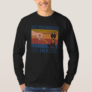 Camiseta Mens Vintage O Melhor Pai Doberman Já Cachorro