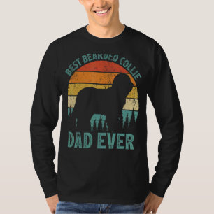 Camiseta Mens Vintage, Pai Collie Mais Beared Já Pai'