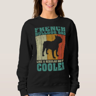 Camiseta Mens Vintage Pai Francês Buldogue Como Um Pai Regu