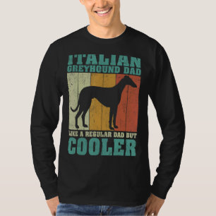 Camiseta Mens Vintage Pai Italiano De Greyhound Como Um Nor