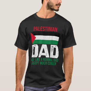 Camiseta Mens Vintage, Palestina Pai, Bandeira Do Fa