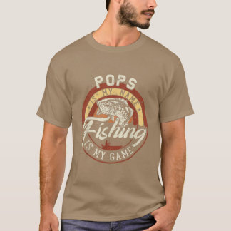Camiseta Mens Vintage Pop É O Meu Nome Jogo De Pesca Para