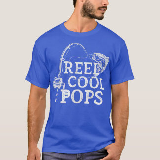 Camiseta Mens Vintage Reel Pop Legal Dia de os pais De Pesc