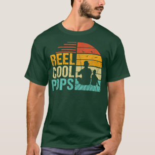 Camiseta Mens Vintage Reel Pop Legal Pai de pesca Avô Fu
