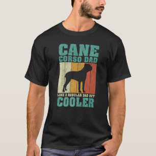 Camiseta Mens Vintage Retro Cane Corso Pai Como Um D Regula