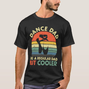 Camiseta Mens Vintage Retro Dance Pai Como Um Pai Regular B