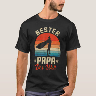 Camiseta Mens Vintage Retro Dia de os pais com Bester Papa