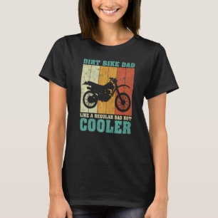 Camiseta Mens Vintage Retro Dirt Bike Pai Como Um Da Normal
