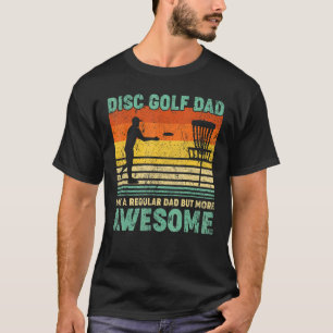 Camiseta Mens Vintage Retro Disk Golf Pai Como Um Da Normal