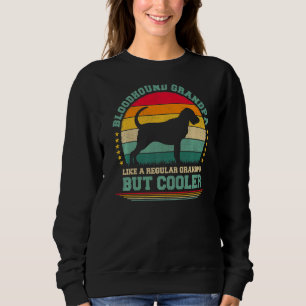 Camiseta Mens Vintage Retro Dog Bloodhound Vovô Pai