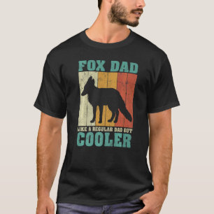 Camiseta Mens Vintage Retro Fox Pai Como Uma Fath De Pai Re