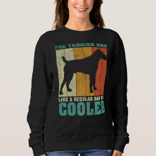 Camiseta Mens Vintage Retro Fox Terrier Pai Como Um Normal