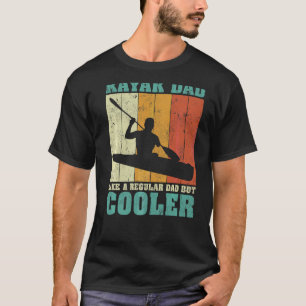 Camiseta Mens Vintage Retro Kayak Pai Como Um Fa De Pai Reg