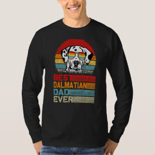 Camiseta Mens Vintage Retro Melhor Pai Dalmaciano Pais