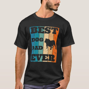 Camiseta Mens Vintage Retro Melhor Pai De Cachorro Alguma V