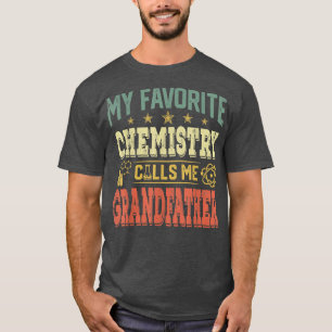 Camiseta Mens Vintage Retro Minha Química Favorita Me Chama