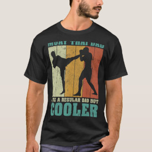 Camiseta Mens Vintage Retro Muay Thai Pai Como Um Da Normal