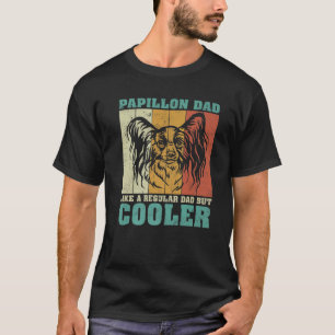 Camiseta Mens Vintage Retro Papillon Pai Como Um Pai Regula