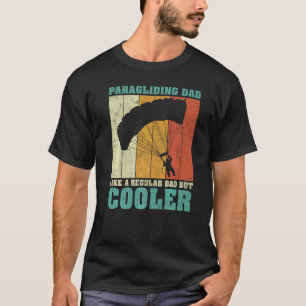Camiseta Mens Vintage Retro Parapente Pai Como Um Normal