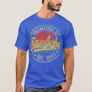 Camiseta Mens Vintage Retro Promovido Ao PadreInLaw No Últi