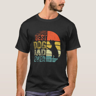 Camiseta Mens Vintage Schnauzer Melhor Pai de Cachorro Nunc