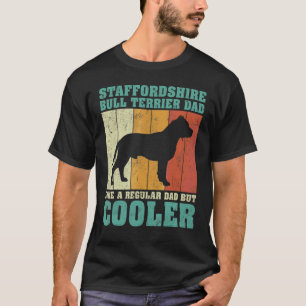 Camiseta Mens Vintage Staffordshire Bull Pai Terrier Como U