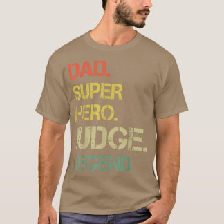 Camiseta Mens Vintage Style Pai Herói Juiz Legenda Pai
