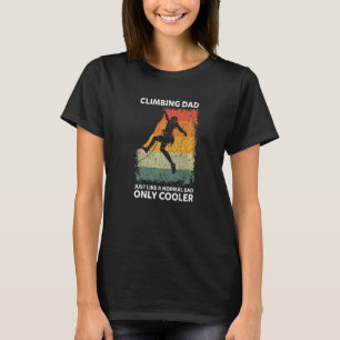 Camiseta Mens Vintage Subindo Pai Como Um Pai Normal Apenas