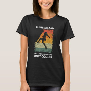 Camiseta Mens Vintage Subindo Pai Como Um Pai Normal Apenas