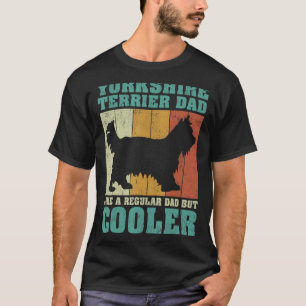 Camiseta Mens Vintage Yorkshire Terrier Pai Como Um Normal