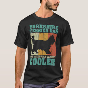Camiseta Mens Vintage Yorkshire Terrier Pai Como Um Normal