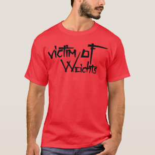 Camiseta Mens VÍTIMAS DE PESOS Malhação de Gym Workout Body