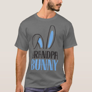 Camiseta Mens Vovô Bunny Costume Família Engraçada Correspo