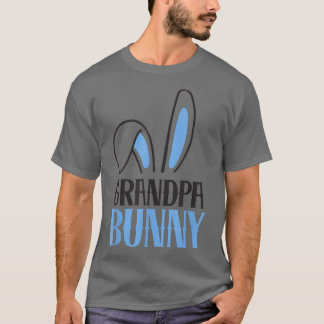 Camiseta Mens Vovô Bunny Costume Família Engraçada Correspo