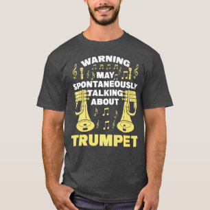 Camiseta Mens Warning pode falar espontaneamente sobre o tr