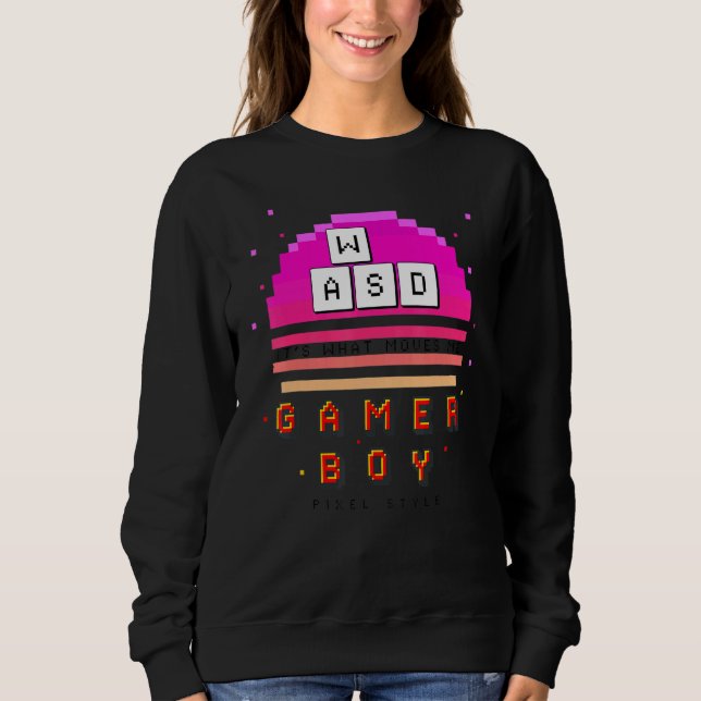 Camiseta Mens Wasd É o que me move Videos games de computad (Frente)