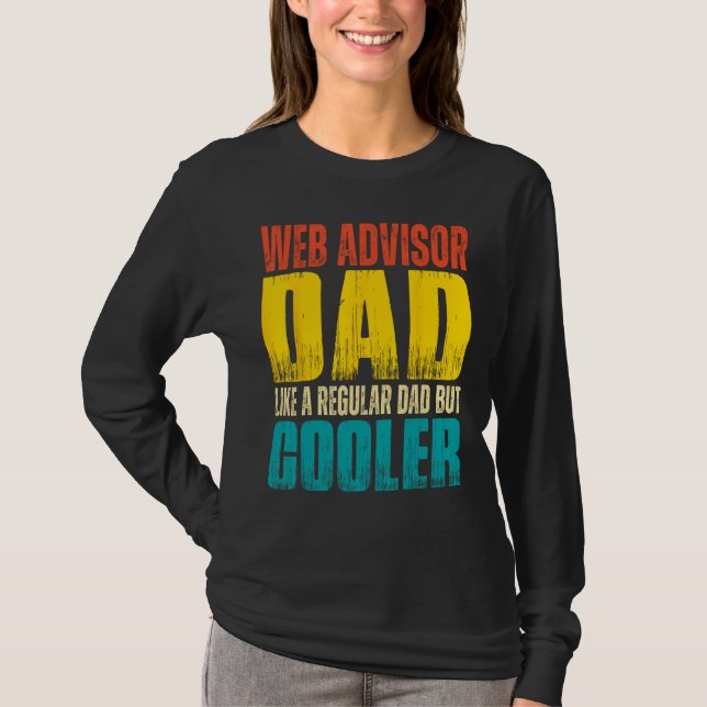 Camiseta Mens Web Advisor Dad   Like a Regular Dad but Cool (Frente)