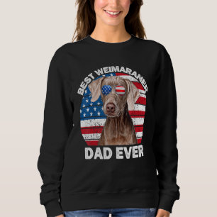 Camiseta Mens Weimaraner Pai Americano Flag Weim Weimaraner