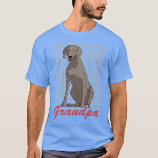 Camiseta Mens Weimaraner Vovô Proprietário do Cachorro Weim