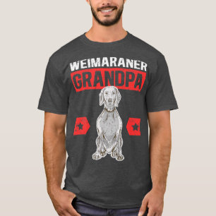 Camiseta Mens Weimaraner Vovô Proprietário do Cachorro Weim