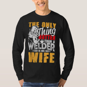 Camiseta Mens Welder A Única Coisa Mais Quente Que Um Solda