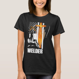 Camiseta Mens Welder American Flag Usa Patriotic Welder Gif