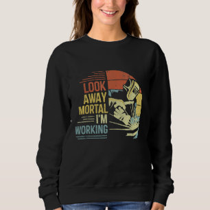 Camiseta Mens Welder Gifts Olham longe da Mortal Estou me d