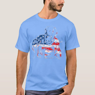 Camiseta Mens Welder - Sensação de Bandeira Americana P