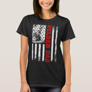 Camiseta Mens Welding Vintage Usa American Flag Welder Pai