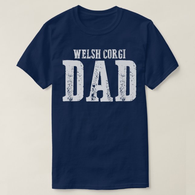 Camiseta Mens Welsh Corgi Dad871 (Frente do Design)