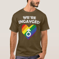 Mens Were Engayged Lgbt Gay Marriage Groom 1809
