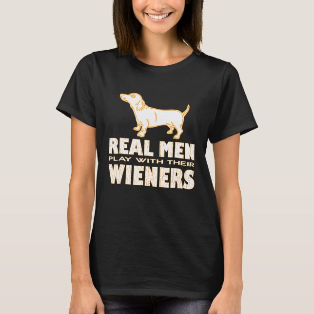 Camiseta Mens Wiener Dachshund (Frente)