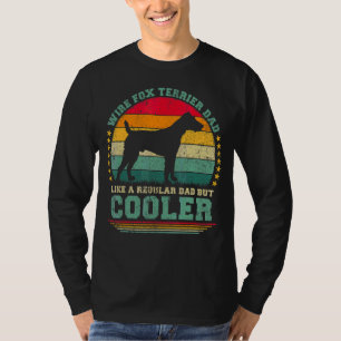 Camiseta Mens Wire Fox Terrier Pai Como Um Pai Regular Faes